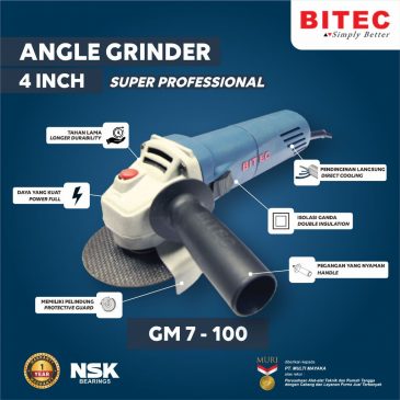 BITEC GM 7-100: Heavy Duty Grinder 4 Inch